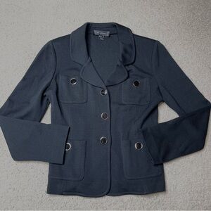 St. John Four Pocket Enamel Button Blazer